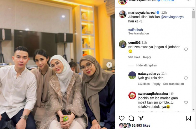 Kondisi Anggi Pratama setelah kepergian Stevie Agnecya [Tangkapan layar]