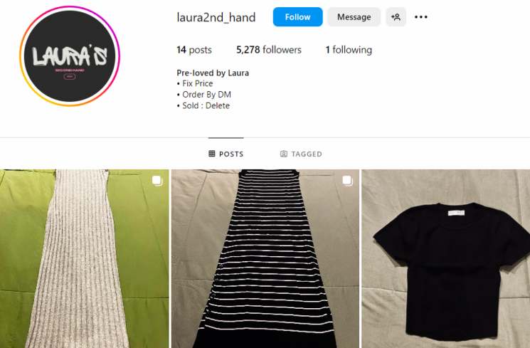 Putri Nikita Mirzani, Lolly jualan pakaian bekas. (tangkapan layar/Instagram). [Instagram.]