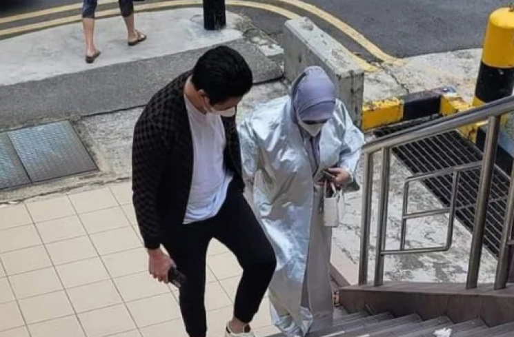 Foto diduga Syahrini yang terlihat bertubuh berisi karena diduga hamil. (tangkapan layar/ist)