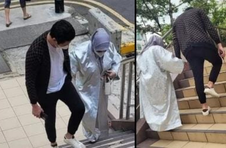 Foto candid netizen yang menimbulkan dugaan Syahrini sedang hamil [Tangkap layar Instagram/ @lambe__danu]