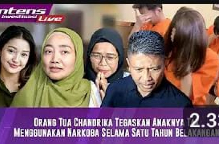Orang tua Chandrika bantah anaknya telah menggunakan narkoba selama satu tahun [Tangkap layar kanal YouTube Intens Investigasi]