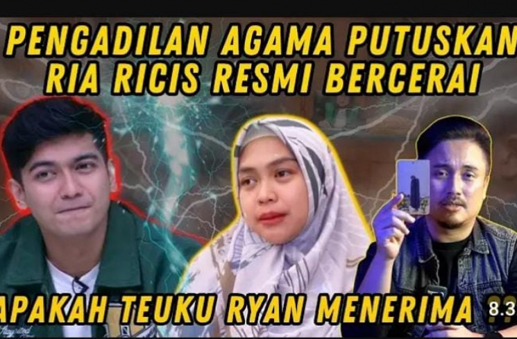 Denny Darko menerawang hubungan Teuku Ryan dan Ria Ricis setelah bercerai melalui kartu tarot [Kanal YouTube Denny Darko]