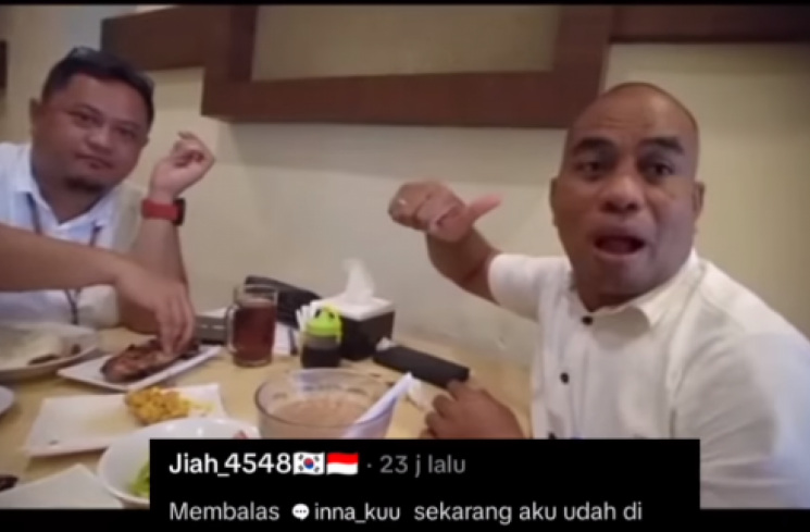 Youtuber wanita asal Korea Selatan mengalami perbuatan tak menyenangkan dari kedua pria saat dirinya berlibur ke Indonesia. (tangkapan layar/ist)