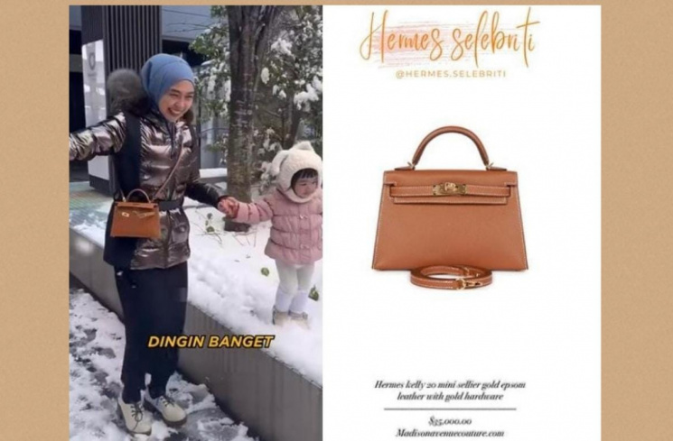 Koleksi tas Hermes milik Ria Ricis [Instagram/@hermes.selebriti]