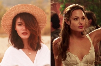 7 Bukti Kecantikan Della Dartyan Mirip Angelina Jolie
