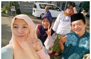 Subhanallah, cantiknya Ayumi Harada Berhijab, Bikin Pangling