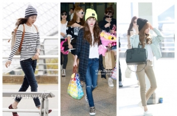 Kenakan Topi Kupluk, Artis Korea Ini Tampil Unyu