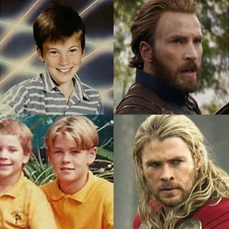 Chris Evans dan Chris Hemsworth