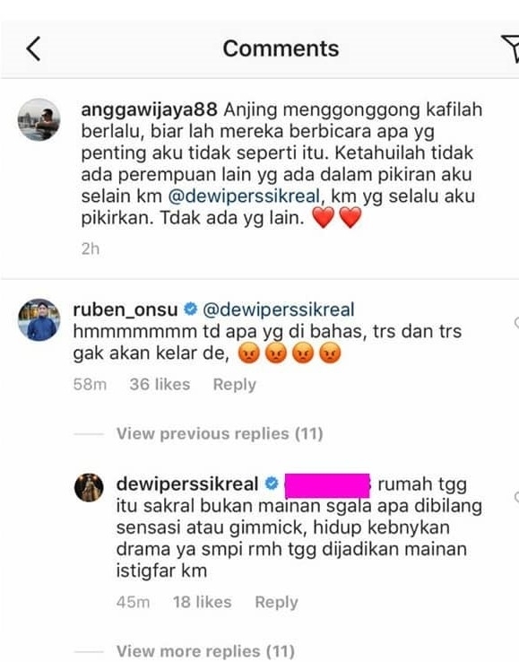 komentar Ruben Onsu/instagram@lambe_turah