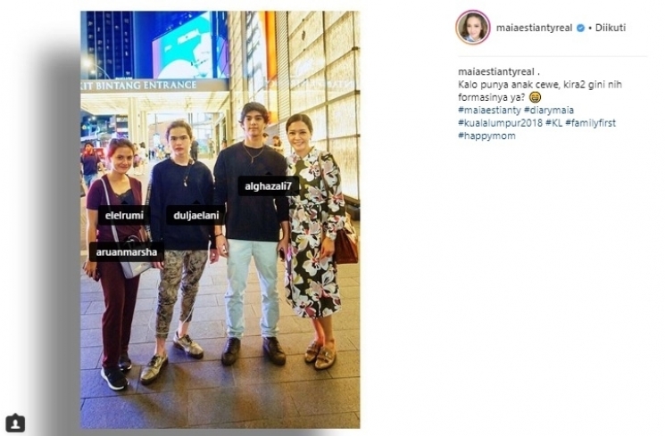 Marsha Aruan, Dul Jaelani, Al Ghazali dan Maia Estianty