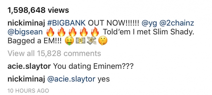 Nicki Minaj Berkencan Eminem