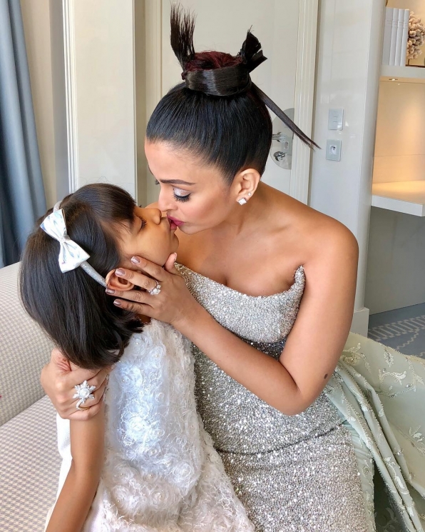 Aishwarya Rai dan putrinya