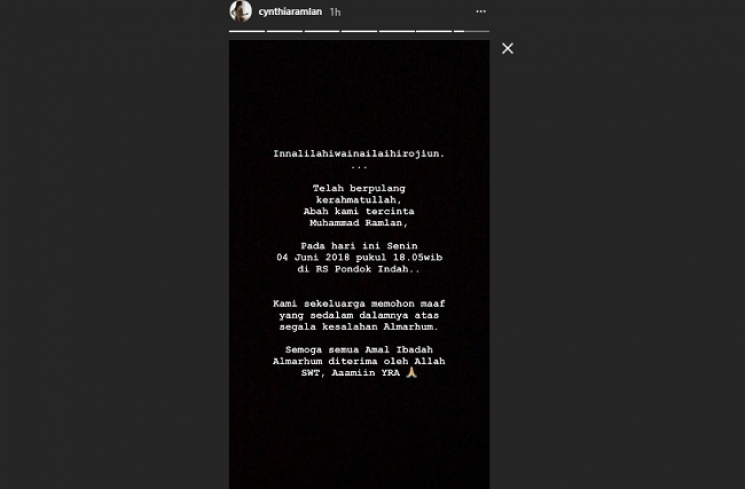 Momori kenangan bersama ayah Olla Ramlan