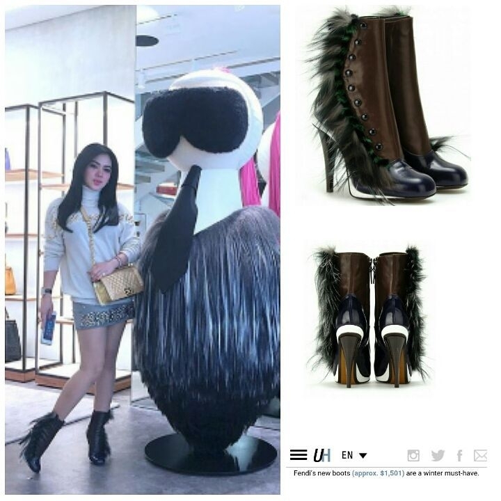 Syahrini/instagram@fashionselebindo