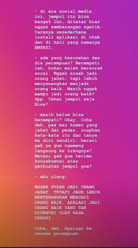 Instastory @amrazing
