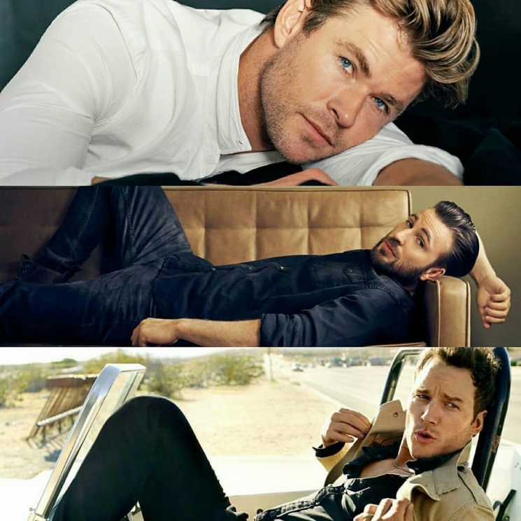 Chris Hemsworth, Chris Evans, Chris Pratt