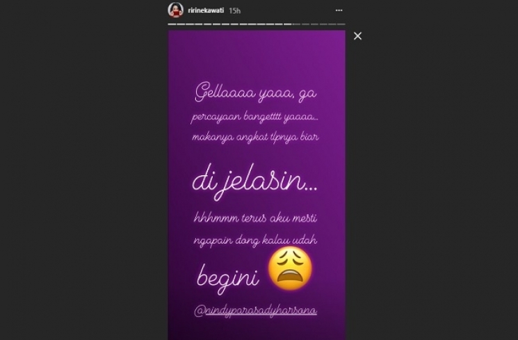 IG Story Ririn Ekawati