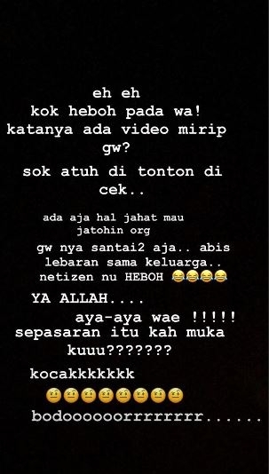 Postingan Instastory Aura Kasih