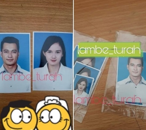 Pas foto Eza Gionino dan Meiza Aulia yang dibocorkan akun.