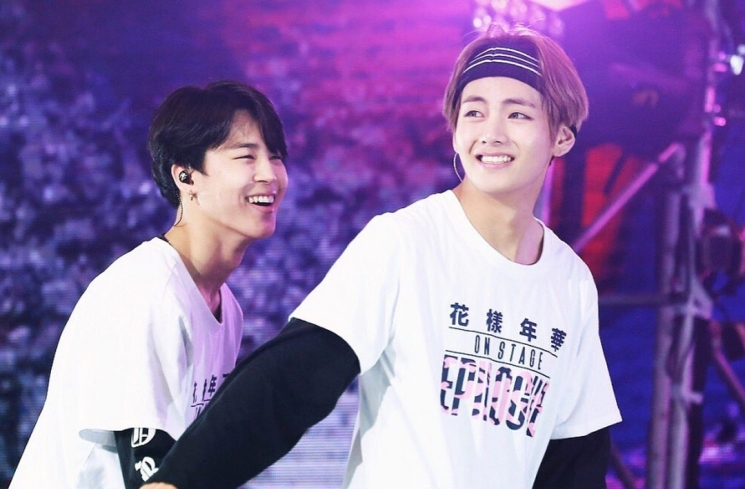 V dan Jimin BTS from Intagram @parkk__jiminn