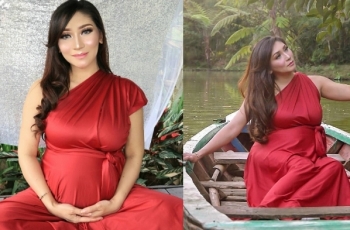 5 Gaya Maternity Shoot Baby Margaretha, Elegan Banget