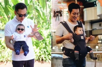 Intip Gaya 5 Papa Muda Ini saat Gendong Anaknya, Nambah Keren?