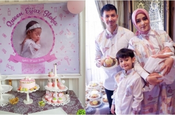 5 Potret Menggemaskan Akikahan Anak Fairuz A Rafiq, Serba Pink