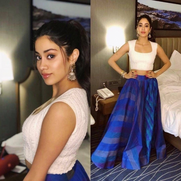 Janhvi Kapoor saat promosi film Dhadak from Instagram @bollywoodstylefile