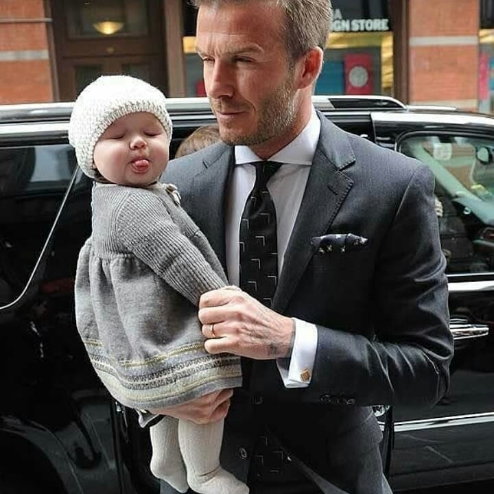 Harper dan David Beckham from Instagram @hollywood_channel
