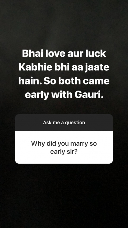 Shah Rukh Khan from Instagram @iamsrk