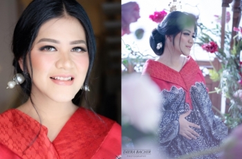 7 Potret Elegan Kahiyang Ayu dalam Maternity Shoot Keduanya