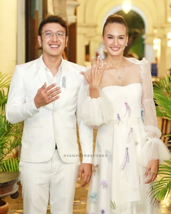 Resepsi kedua Nadine Chandrawinata dan Dimas Anggara di Jakarta/ Instagram @ryanputrastones