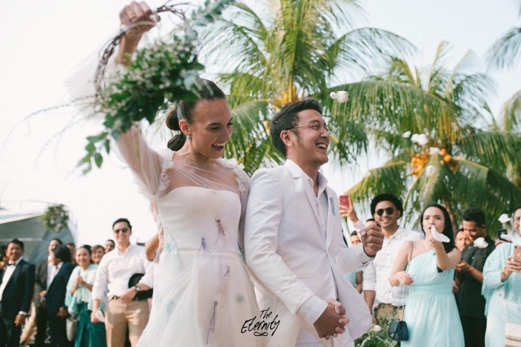 Resepsi kedua Nadine Chandrawinata dan Dimas Anggara di Jakarta/ Instagram @the.eternity_id 
