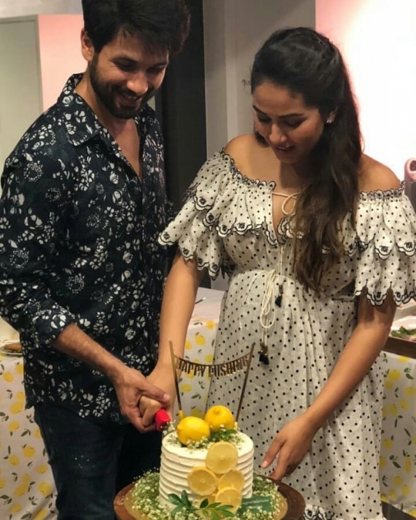 Shahid Kapoor dan Mira Rajput di pesta baby shower from Instagram @mira.kapoor.fc