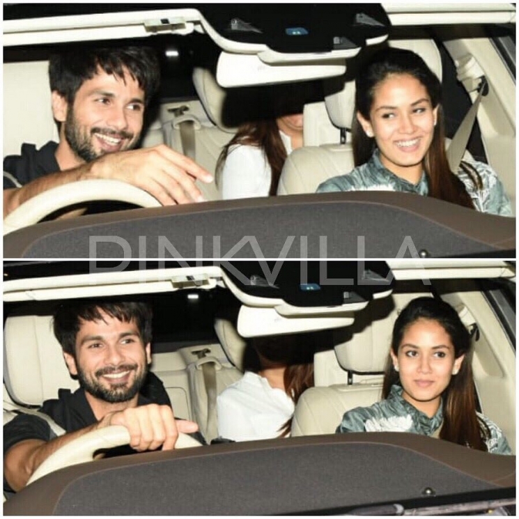 Shahid Kapoor dan Mira Rajput di pemutaran perdana film Dhadak from Instagram @pinkvilla