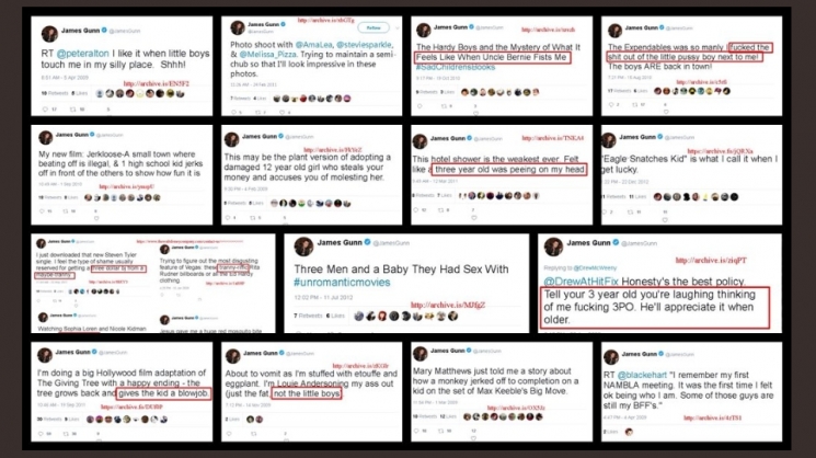 Cuiten James Gunn yang kontroversional/@JackPosobiec