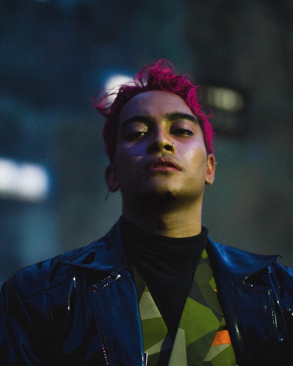 Rambut Gamaliel saat dicat jadi pink/ Instagram @gamal1990