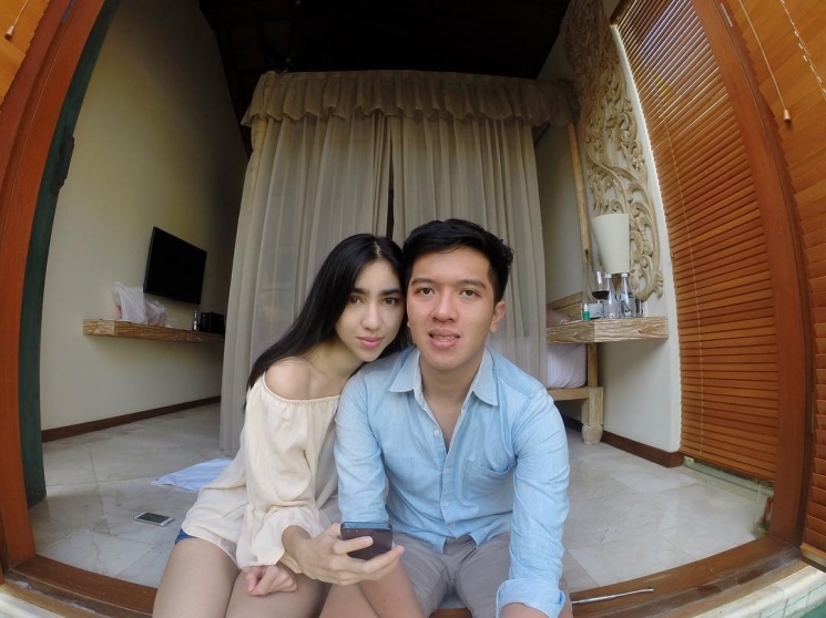 Nadia Purwoko bersama kekasih/ Instagram @nadiapurwoko