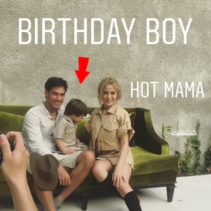 Jedar dan Richard Kyle di ultah El Barack from Instagram @miraafrianti