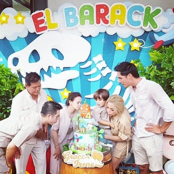Jedar dan Richard Kyle di ultah El Barack from Instagram @miraafrianti