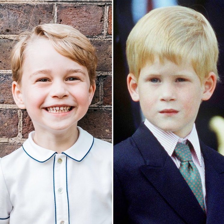 Pangeran George dan Pangeran Harry saat berusia lima tahun/ Instagram @people
