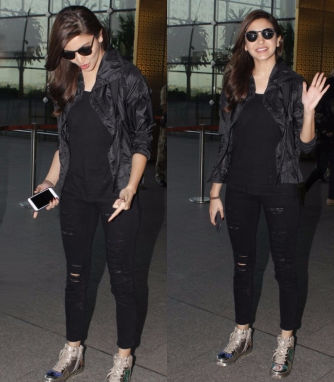 Anushka Sharma di airport from indiatvnews.com