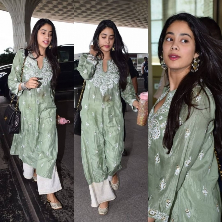 Janhvi Kapoor di airport from Instagram @bollywoodstylefile