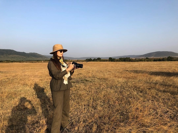 Dia Mirza di Afrika from Instagram @diamirzaofficial
