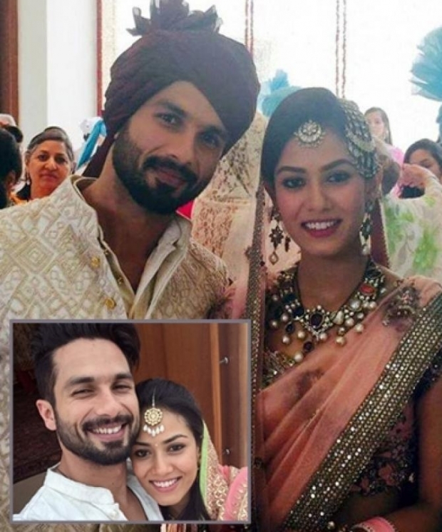 Shahid Kapoor dan Mira Rajput from bollywoodshaadis.com