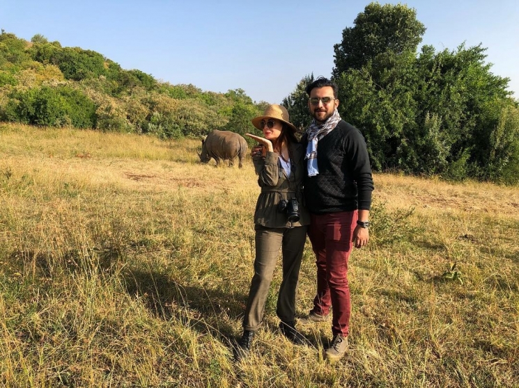 Dia Mirza dan suami di Afrika from Instagram @diamirzaofficial