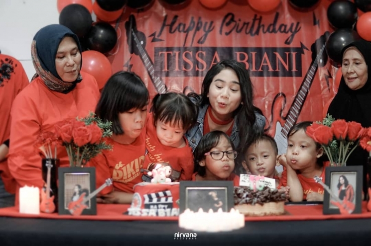 Perayaan ulang tahun Tissa Biani/ Instagram @nirvanaworks