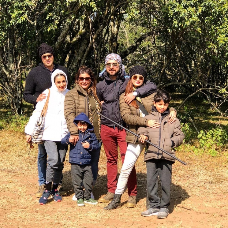 Dia Mirza dan keluarga di Afrika from Instagram @diamirzaofficial
