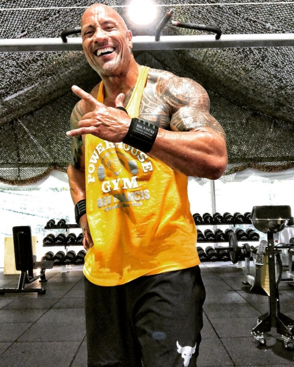 Seleb Hollywood dengan tarif endorse termahal/ Instagram @therock