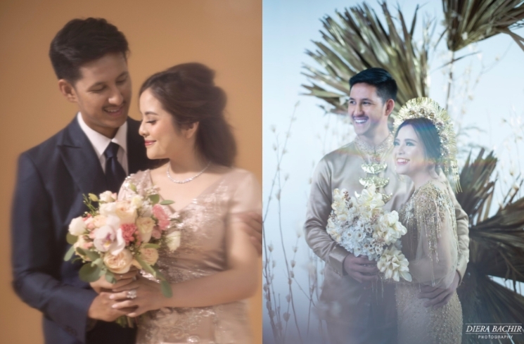 Perbandingan gaya pre-wedding Tasya Kamila dan Randi Bachtiar. (Instagram/@tasyakamila)